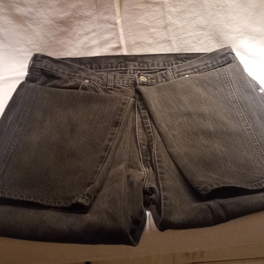 Mens Black Wrangler Jeans 40x33 Dominica Republic